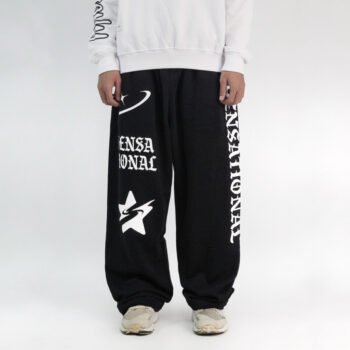 SENSATIONAL Sweatpants Monogram Star - Baggy Pants