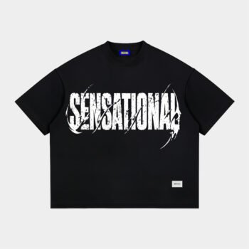 SENSATIONAL Graphic Tshirt Boxy Oversize Heavyweight cotton 16s